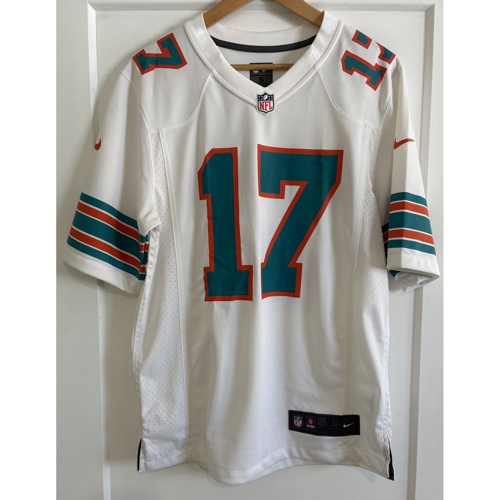 Nike NFL Miami Dolphins Jaylen Waddle Throwback Style Jersey White Small NWOT